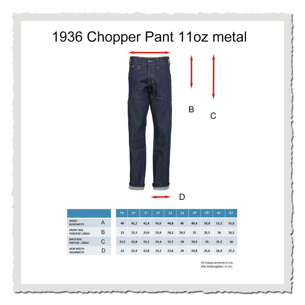 Pike Brothers 1936 Chopper Pants